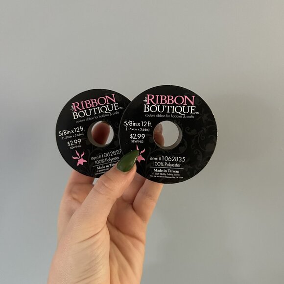 Scrapbooking Junk Journaling Lot Of 4 New Ribbons And Stamps Christmas Holiday - Picture 4 of 13